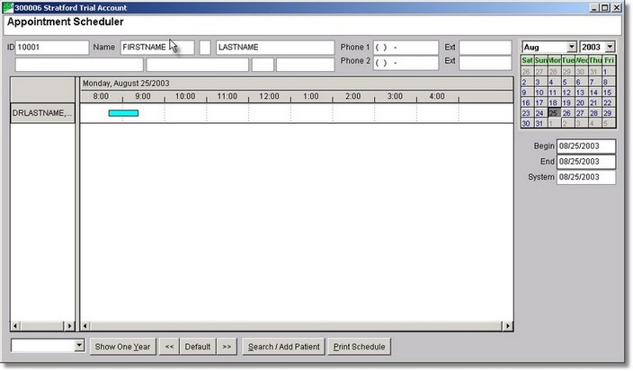 02_tutorials_01_medical_02_appt_06_mainschedule